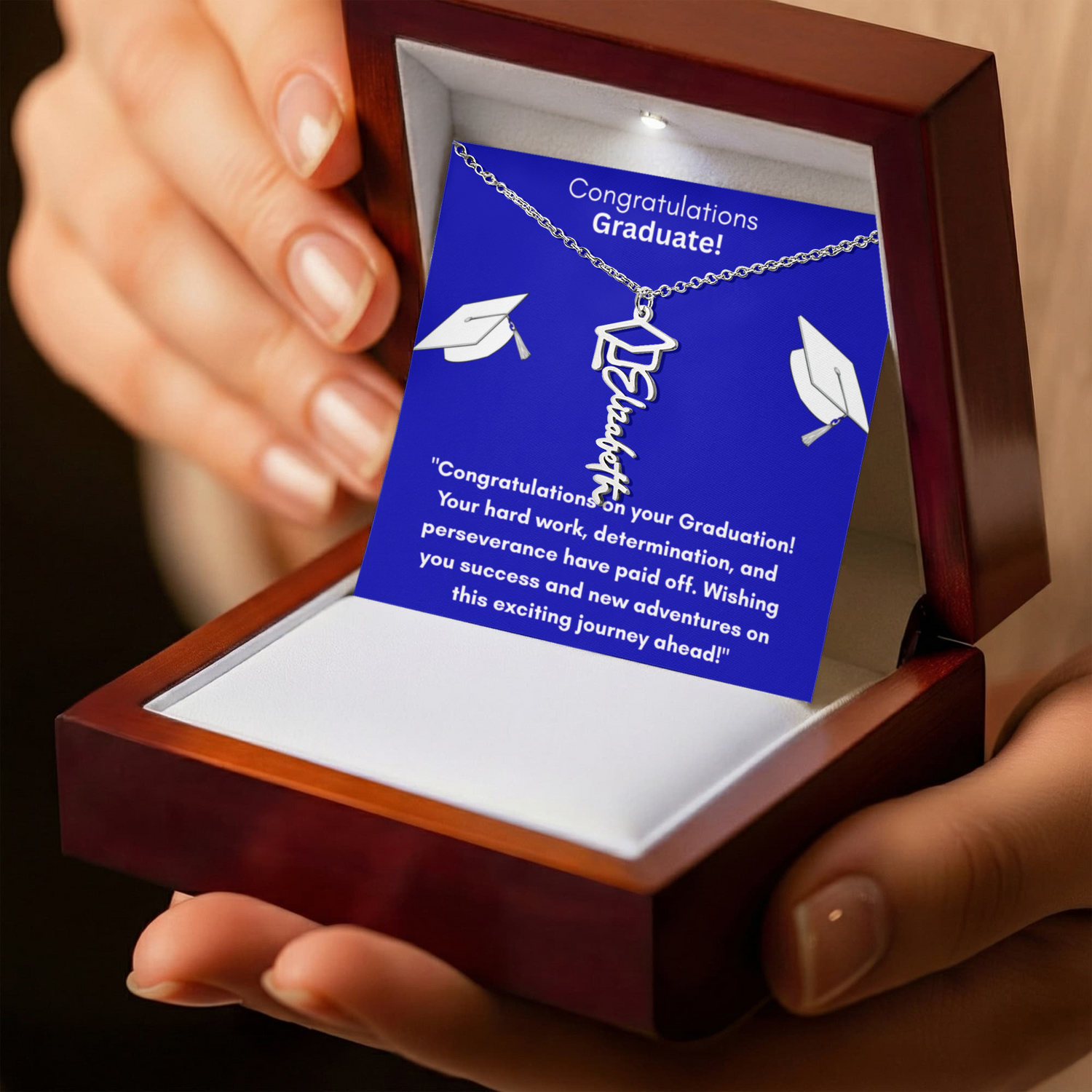 Personalized Graduation Name Necklace: A Cherished Keepsake for Remarkable Achievements