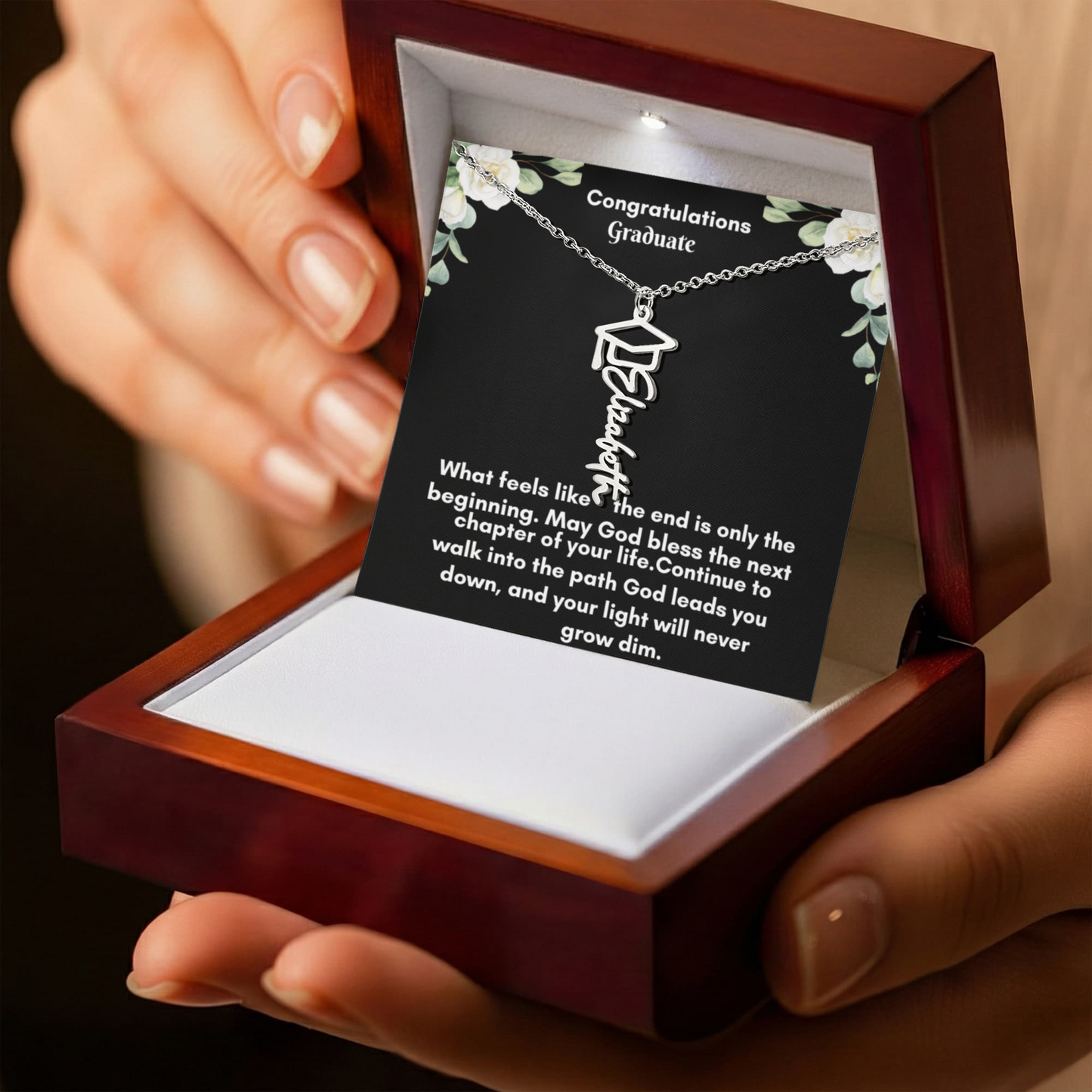 Graduation Name Necklace