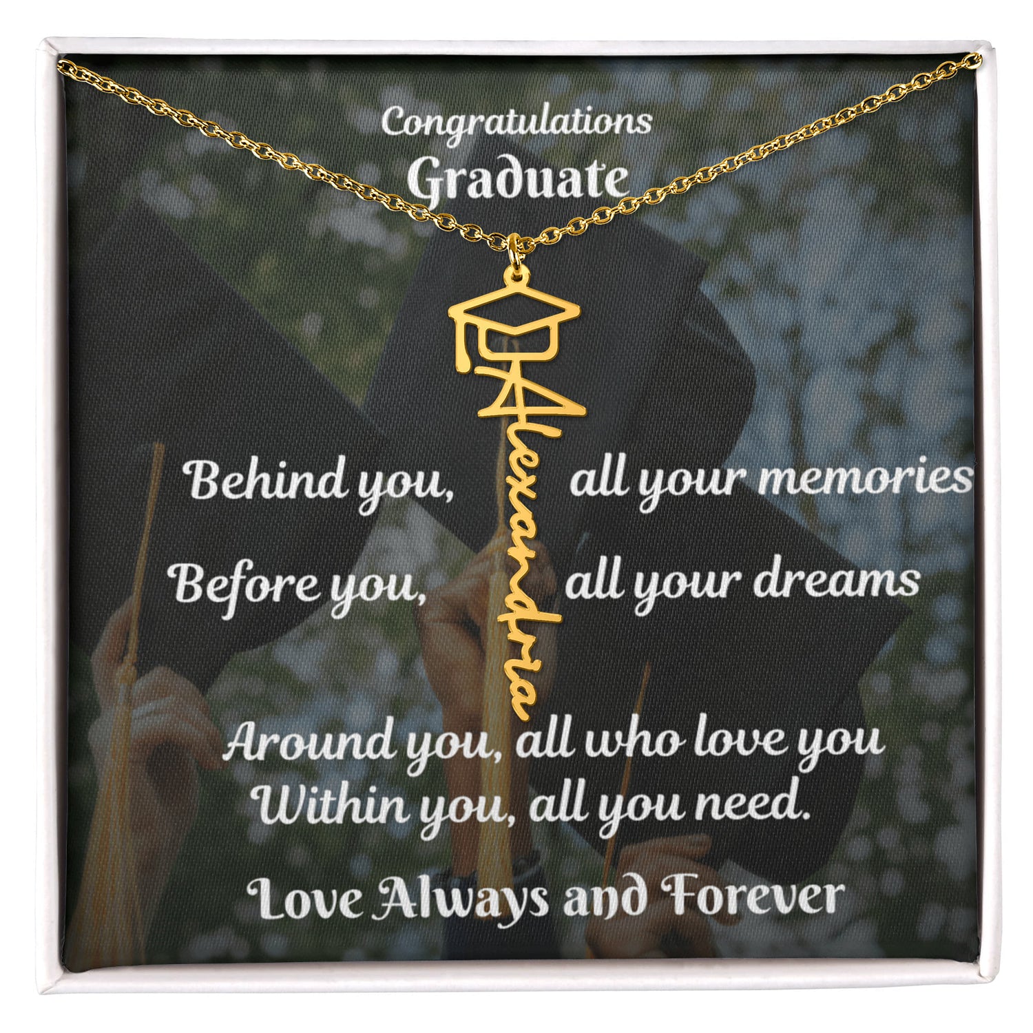 Personalized Graduation Necklace: A Cherished Keepsake for Life’s Milestones