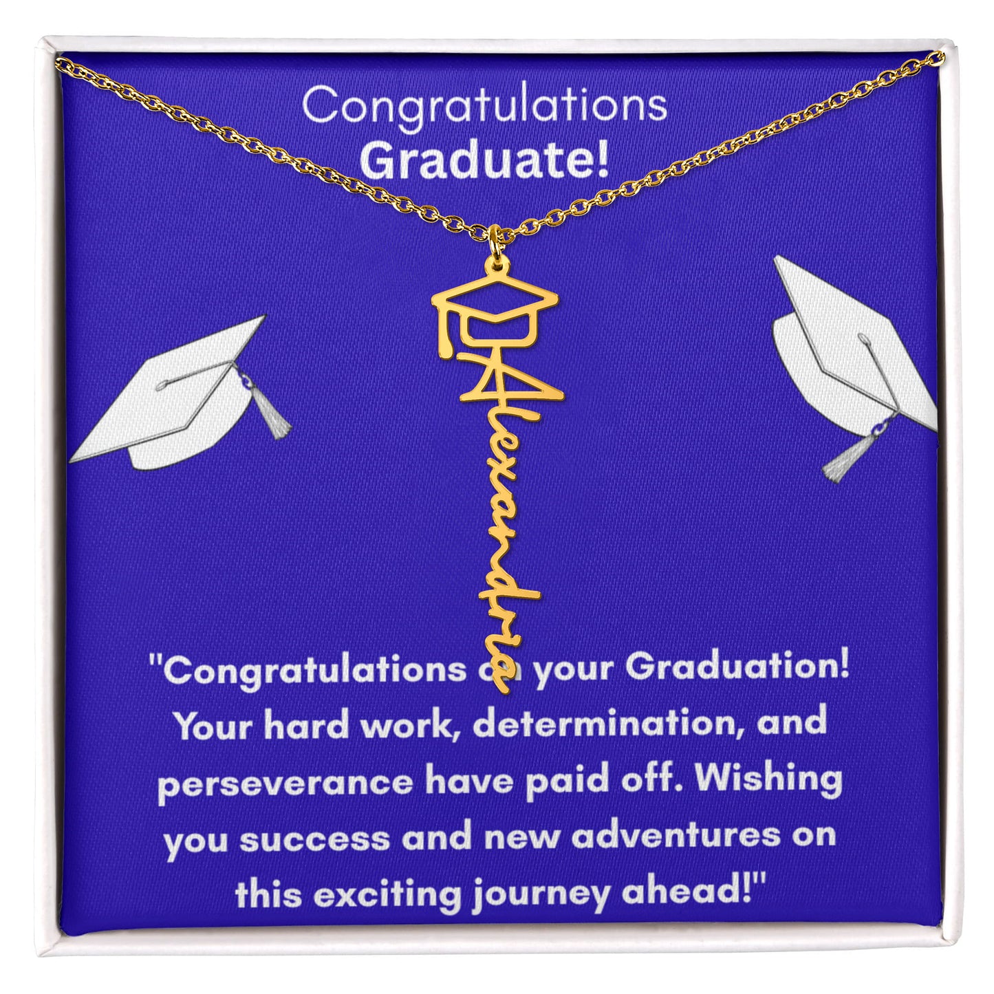 Graduation Name Necklace