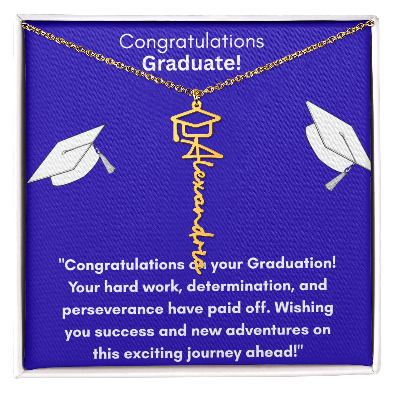 Personalized Graduation Name Necklace: A Cherished Keepsake for Remarkable Achievements