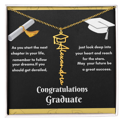 Personalized Graduation Necklace - Celebrate Your Achievements in Style
