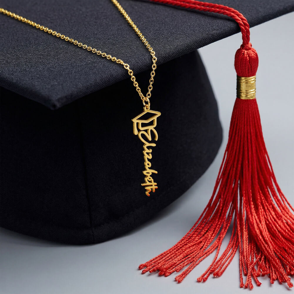 Personalized Graduation Name Necklace - Celebrate Success in Style