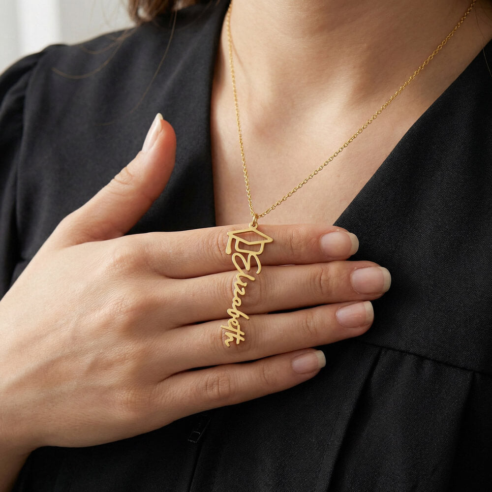 Graduation Name Necklace