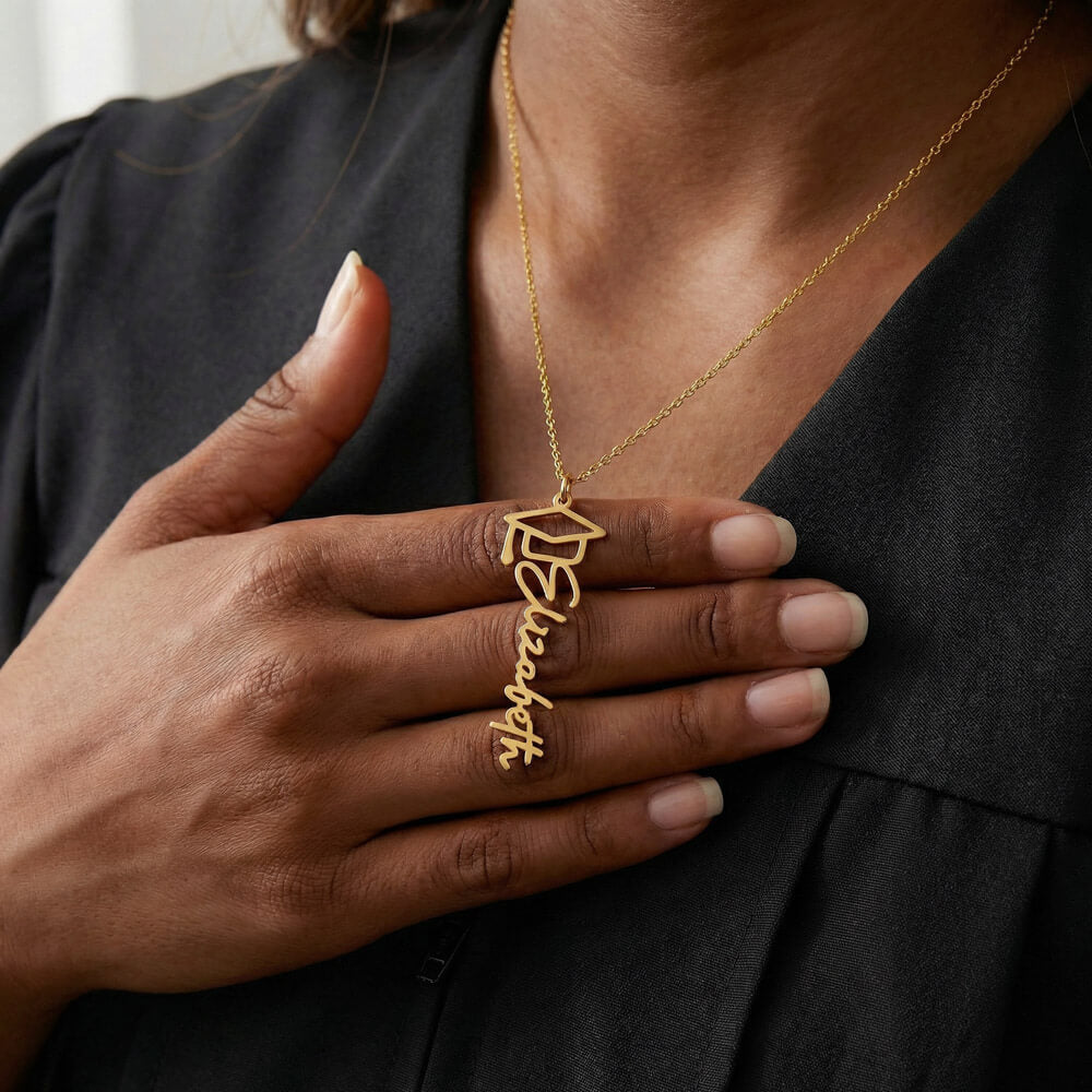 Graduation Name Necklace