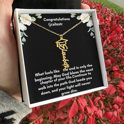Personalized Graduation Necklace – A Cherished Keepsake for Celebrating Achievements