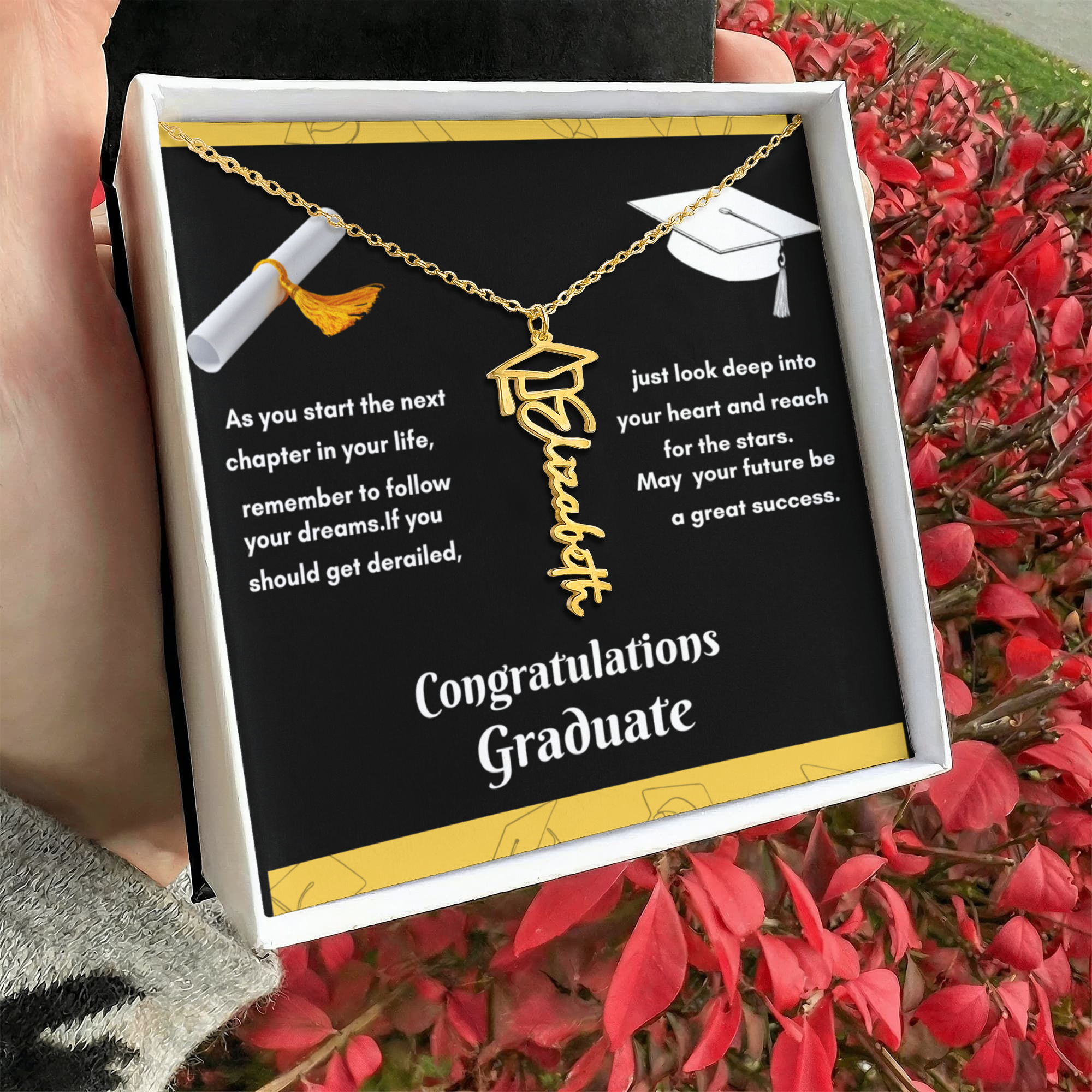 Personalized Graduation Necklace - Celebrate Your Achievements in Style