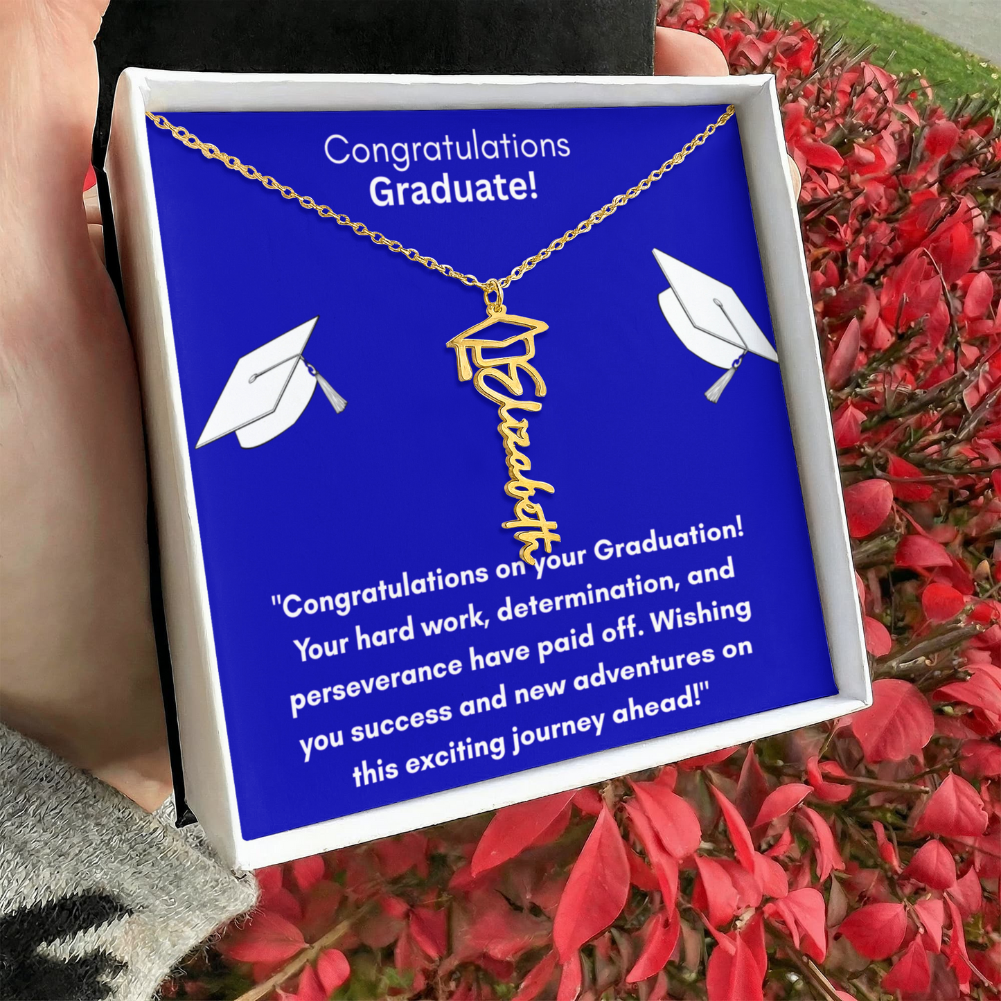 Graduation Name Necklace