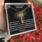 For the Graduate- A Personalized Name Necklace with a Cap