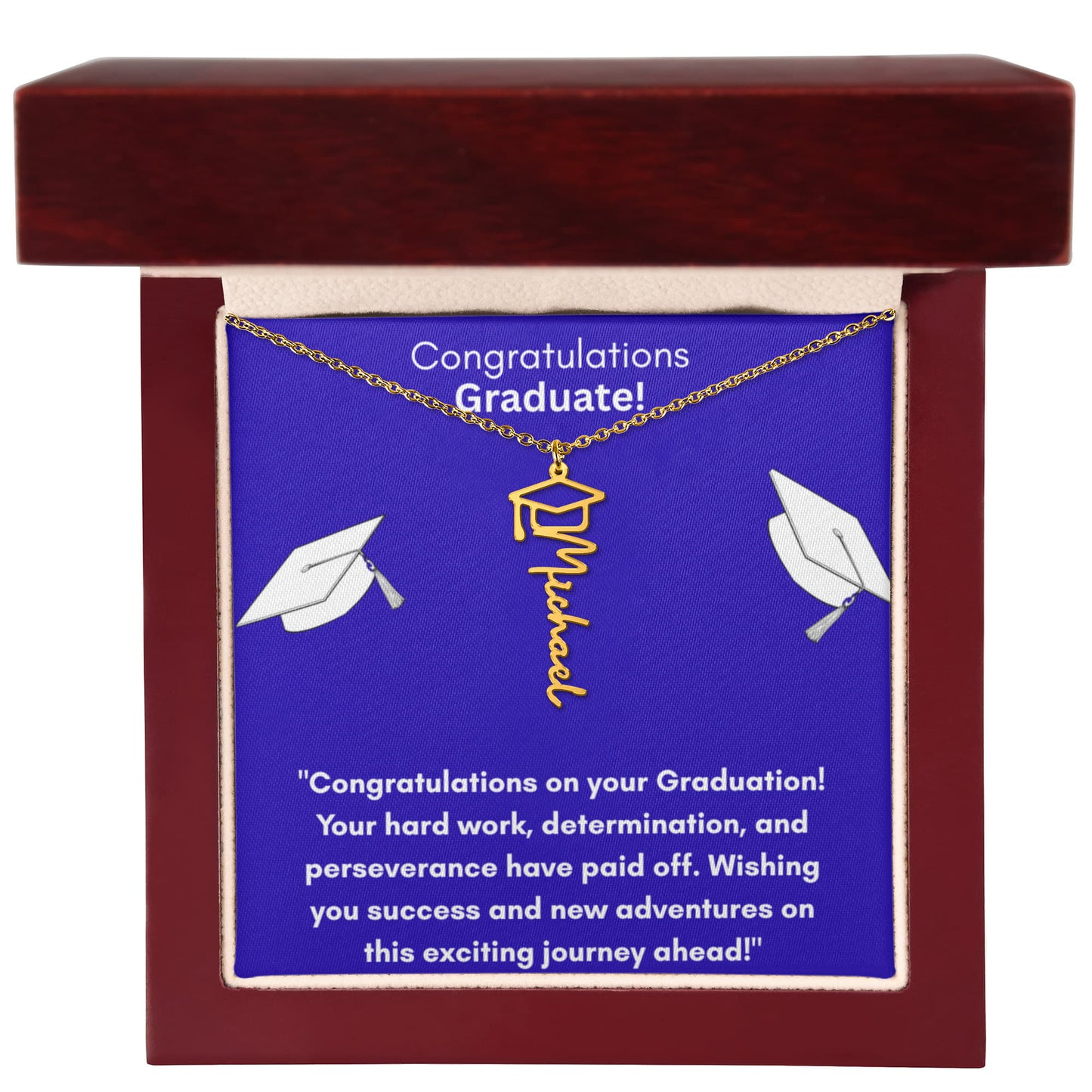 Graduation Name Necklace