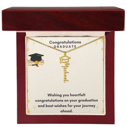 Graduation Name Necklace