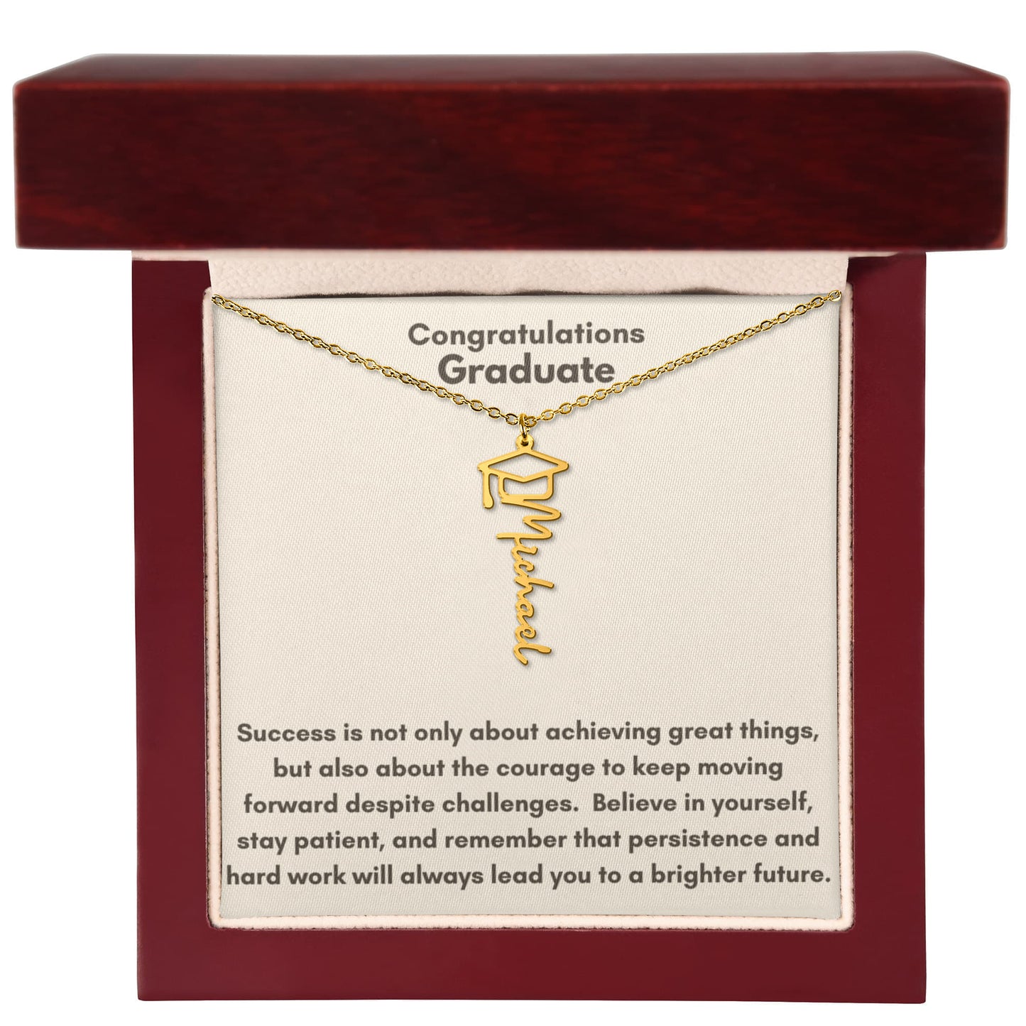 Graduation Name Necklace