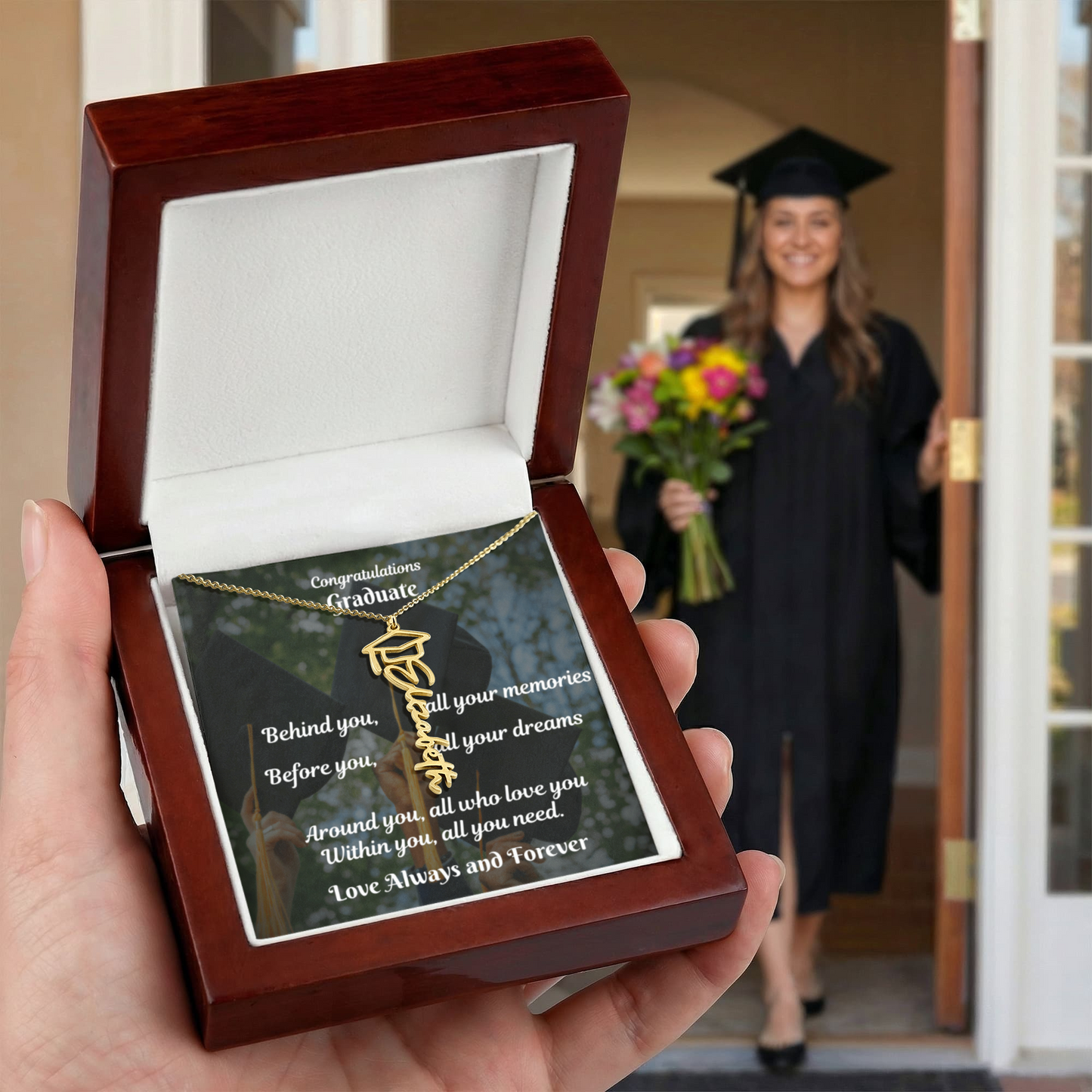 Graduation Name Necklace