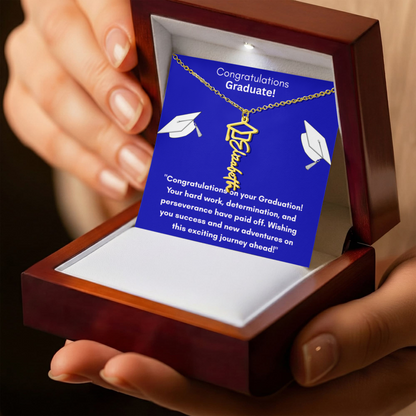 Personalized Graduation Name Necklace: A Cherished Keepsake for Remarkable Achievements