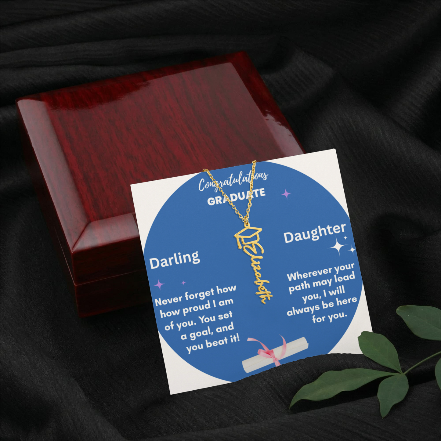 Graduation Name Necklace