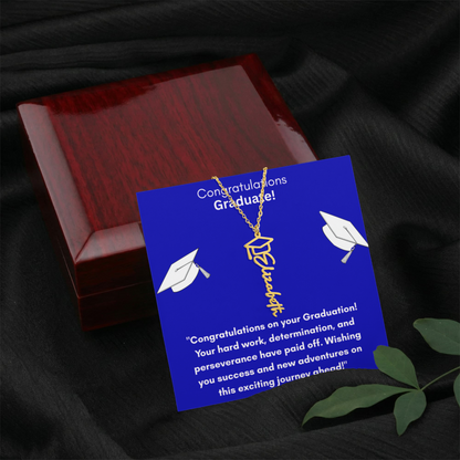 Personalized Graduation Name Necklace: A Cherished Keepsake for Remarkable Achievements