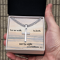 Personalized Cross with Cuban Link Chain