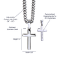 Personalized Cross with Cuban Link Chain