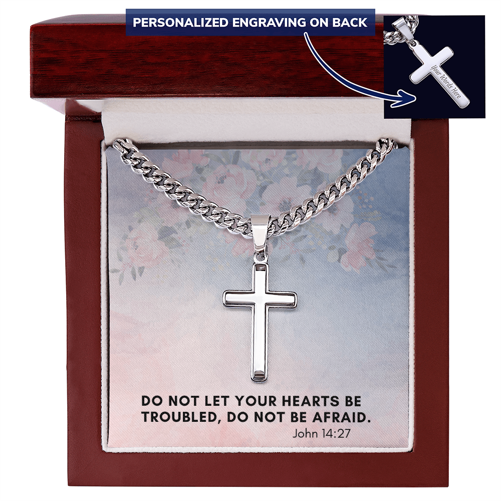 Personalized Cross Necklace with Cuban Link Chain – A Timeless Expression of Faith