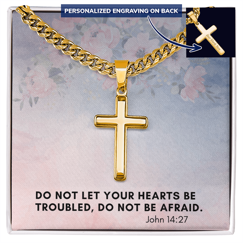 Personalized Cross Necklace with Cuban Link Chain – A Timeless Expression of Faith
