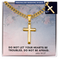Personalized Cross with Cuban Link Chain