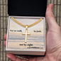 Personalized Cross with Cuban Link Chain
