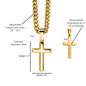 Personalized Cross with Cuban Link Chain