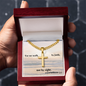 Personalized Cross with Cuban Link Chain
