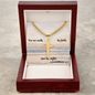 Personalized Cross with Cuban Link Chain