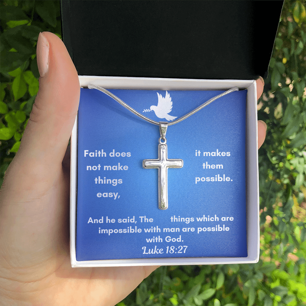 Personalized Cross Necklace    a perfect gift for Father&