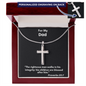Personalized Cross Necklace