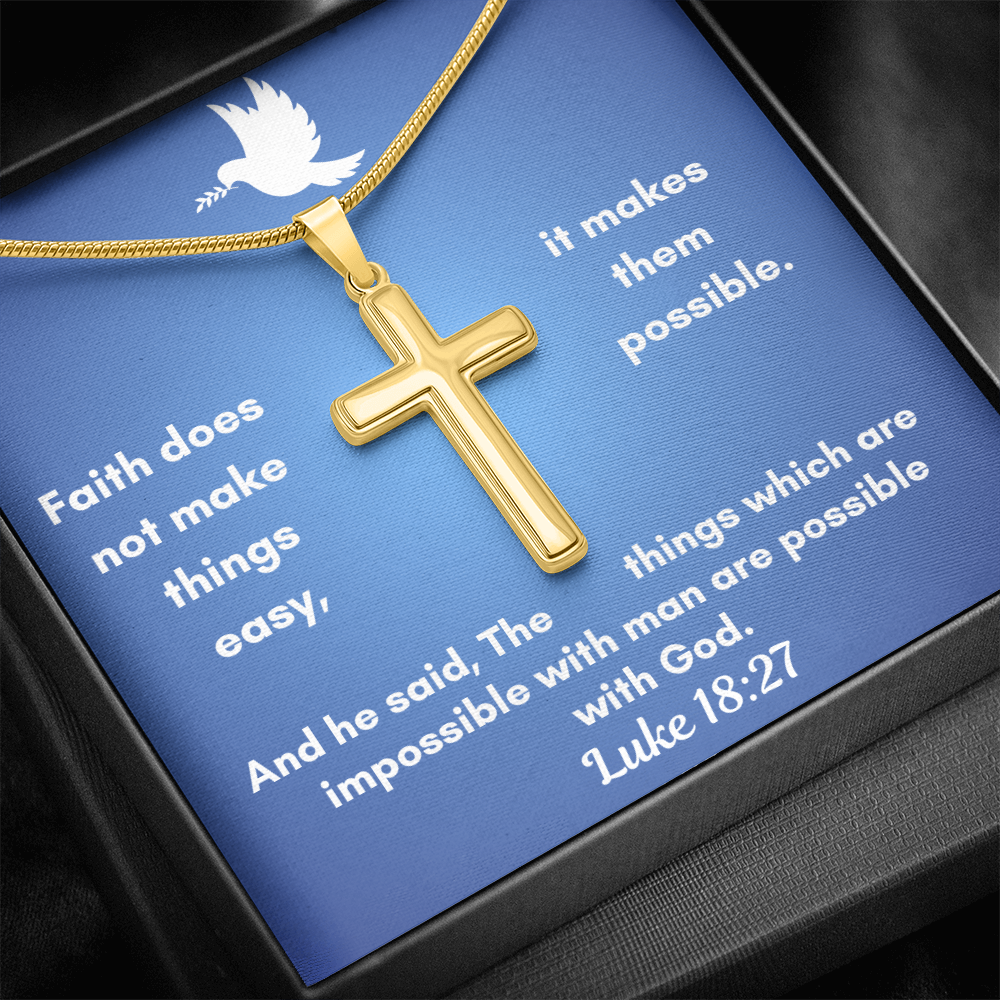 Personalized Cross Necklace    a perfect gift for Father&