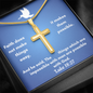 Personalized Cross Necklace    a perfect gift for Father's Day