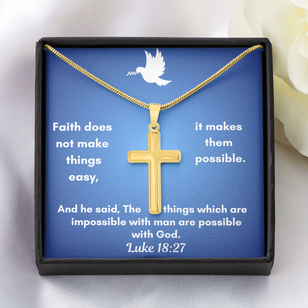 Personalized Cross Necklace    a perfect gift for Father&