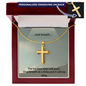 Personalized Cross Necklace