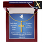 Personalized Cross Necklace    a perfect gift for Father's Day