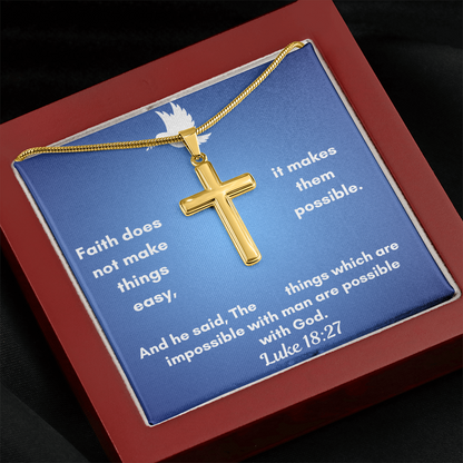 Personalized Cross Necklace    a perfect gift for Father&