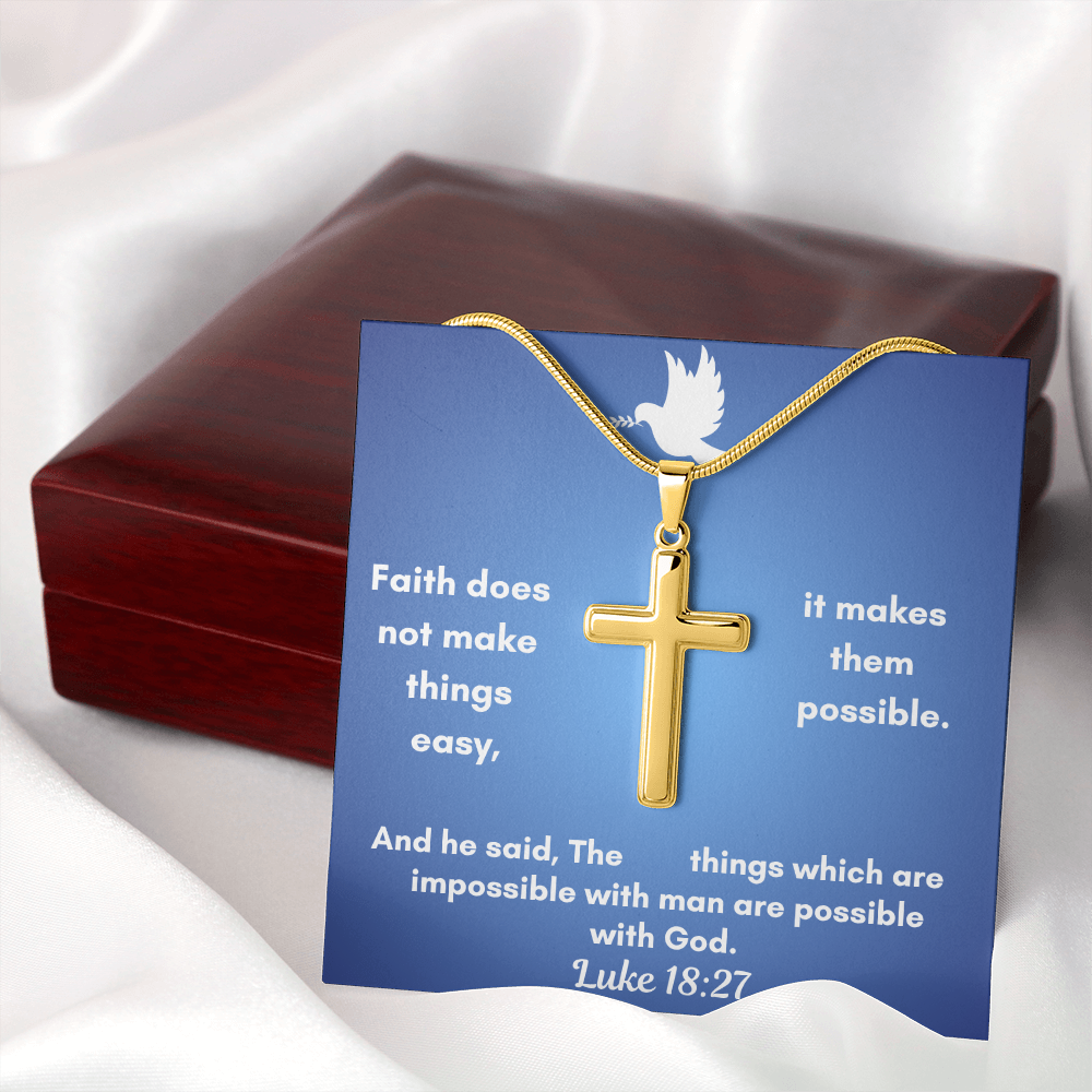 Personalized Cross Necklace    a perfect gift for Father&