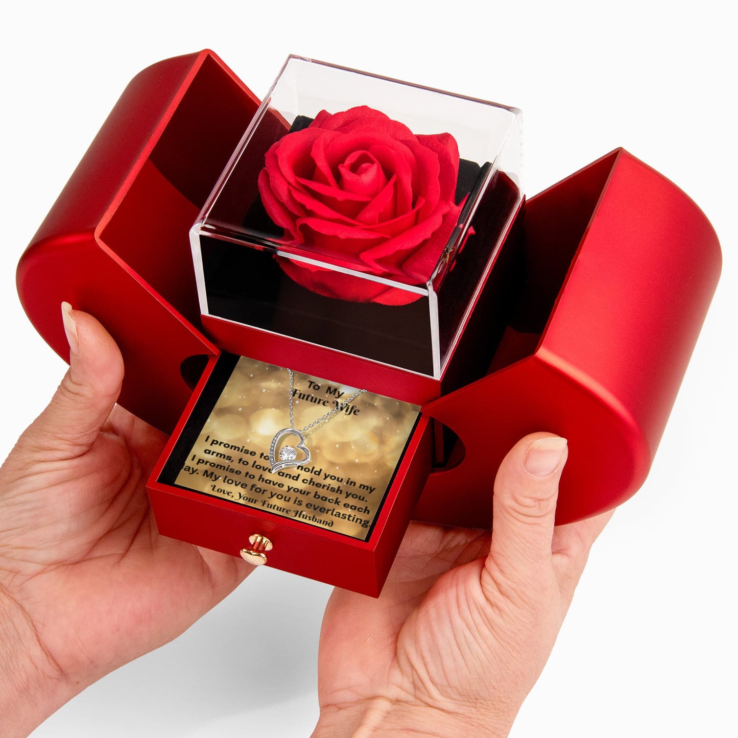 Forever Love Necklace and Heart Box gift set.