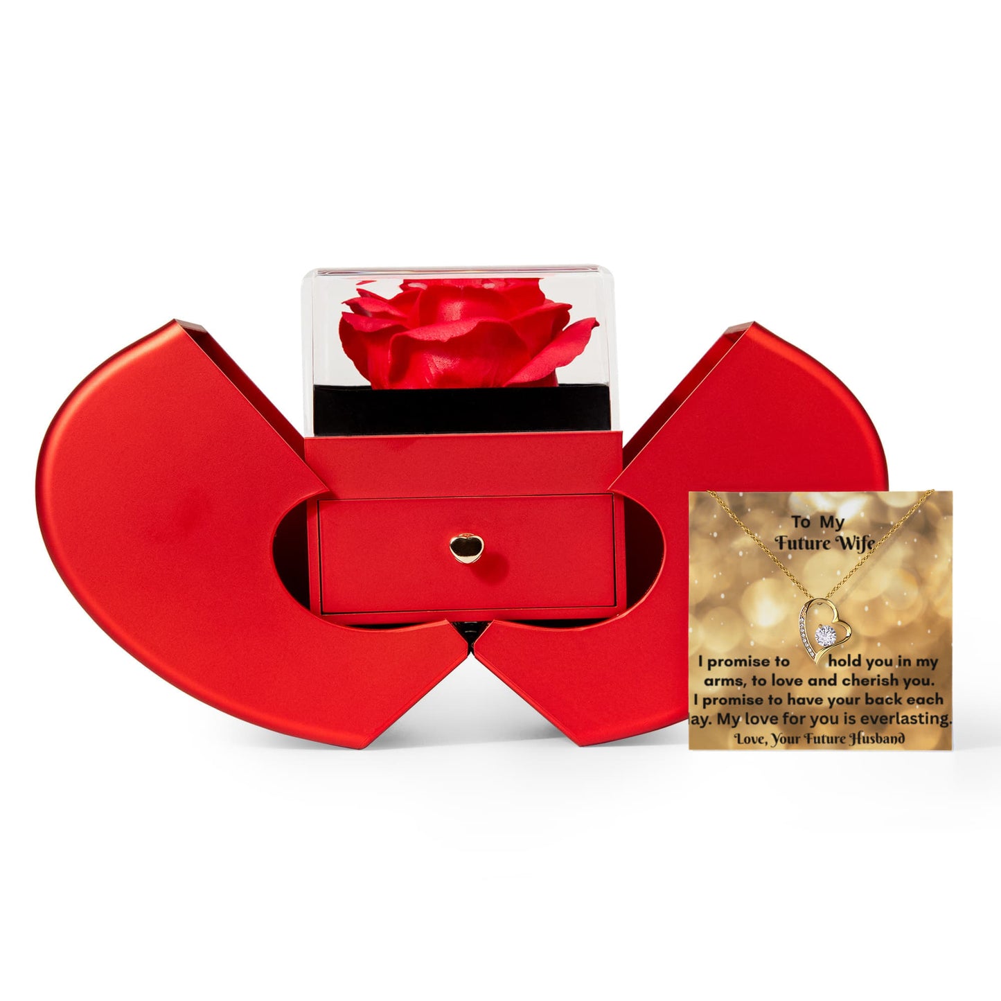 Forever Love Necklace and Heart Box gift set.