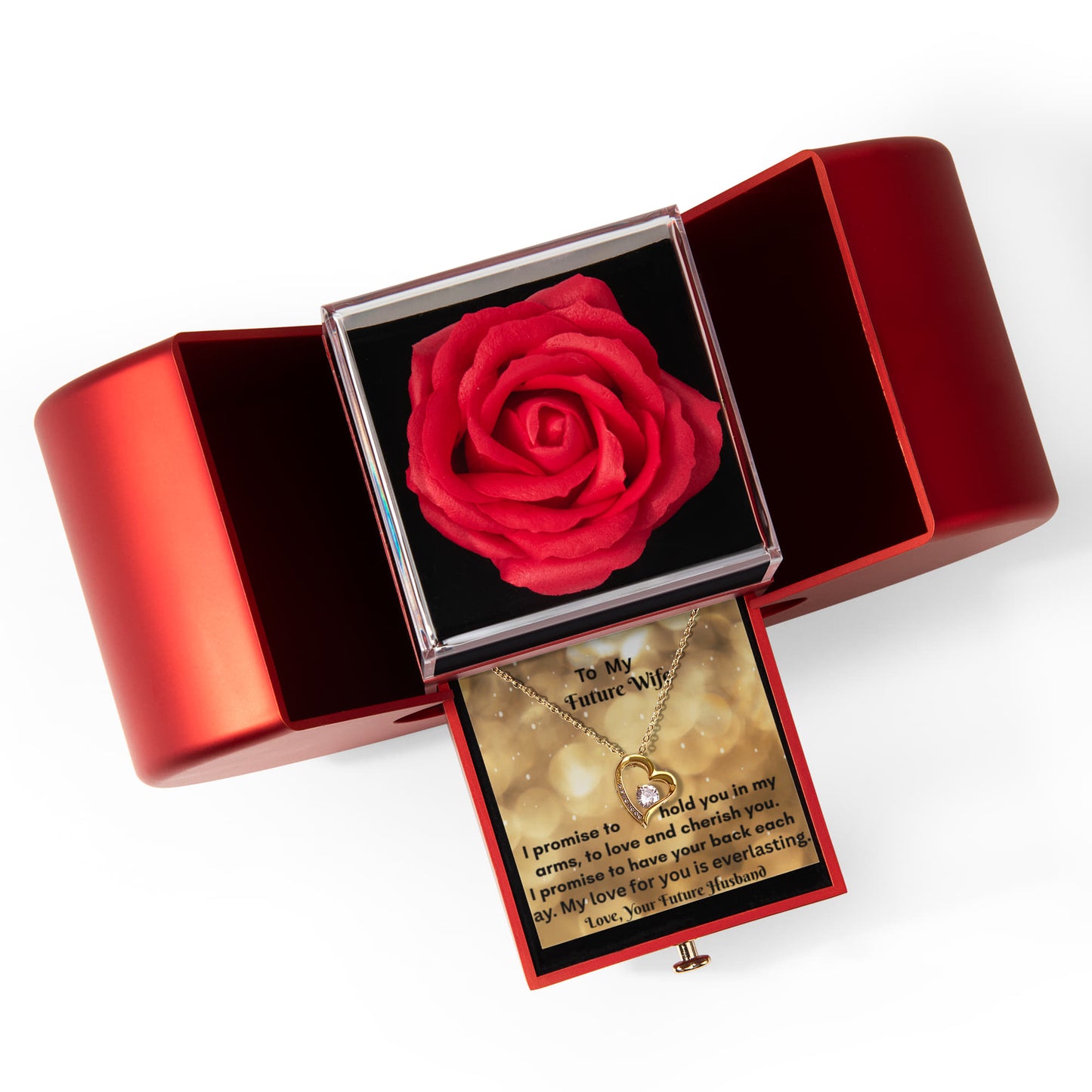 Forever Love Necklace and Heart Box gift set.