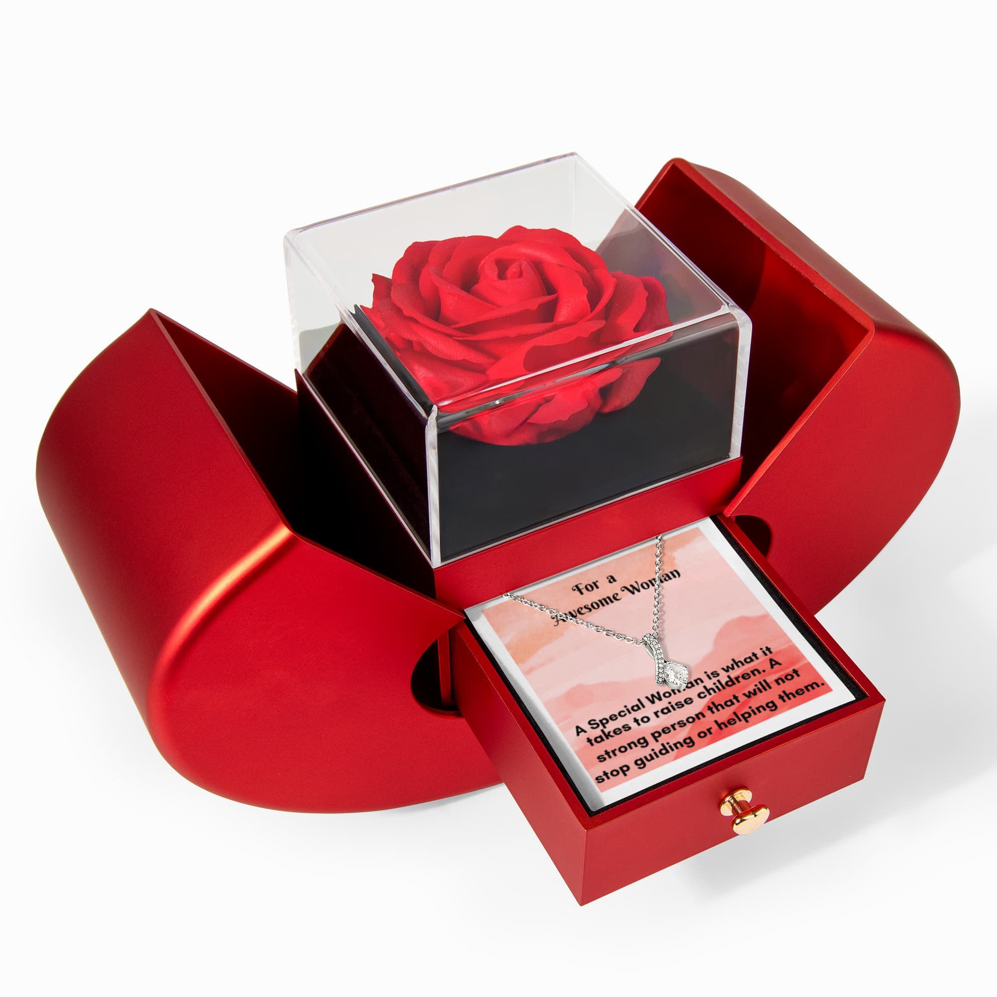 Alluring Beauty Necklace Gift Set – The Perfect Expression of Love in an Elegant Rose Box