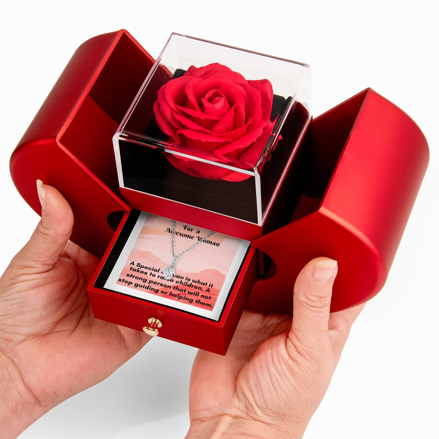 Give her this Alluring Beauty Necklace  in a most beautiful Rose Box