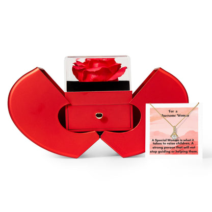 Alluring Beauty Necklace Gift Set – The Perfect Expression of Love in an Elegant Rose Box