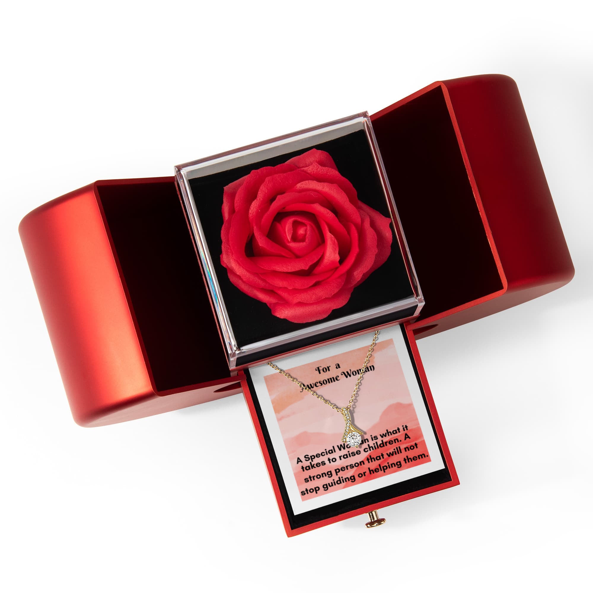 Alluring Beauty Necklace Gift Set – The Perfect Expression of Love in an Elegant Rose Box