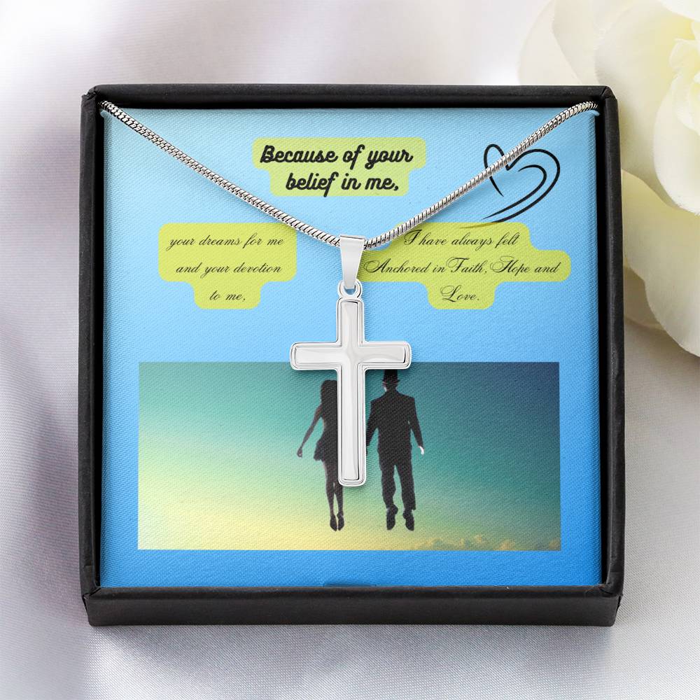 Artisan Stainless Steel Cross Necklace - Wear Your Faith in Style