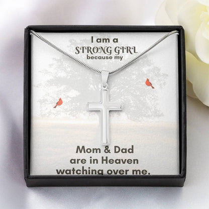 Artisan Stainless Steel Cross Necklace – Wear Your Faith with Timeless Style