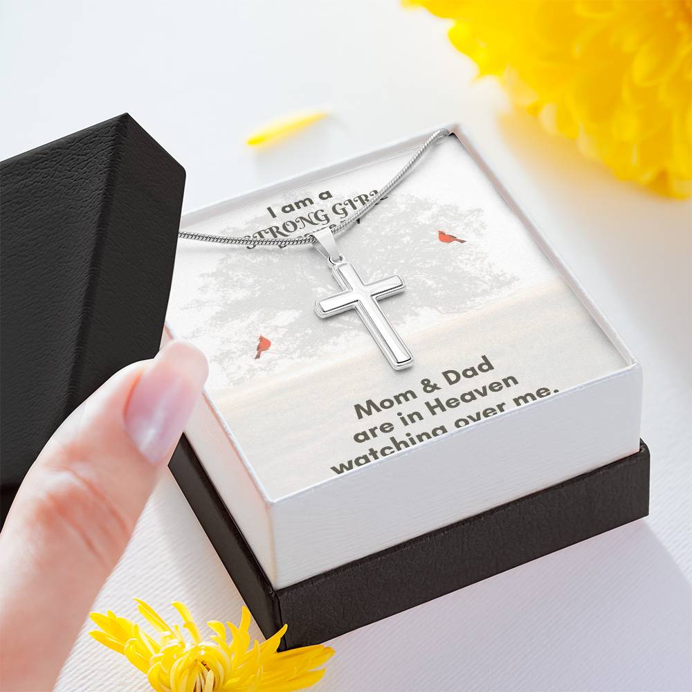 Artisan Stainless Steel Cross Necklace – Wear Your Faith with Timeless Style