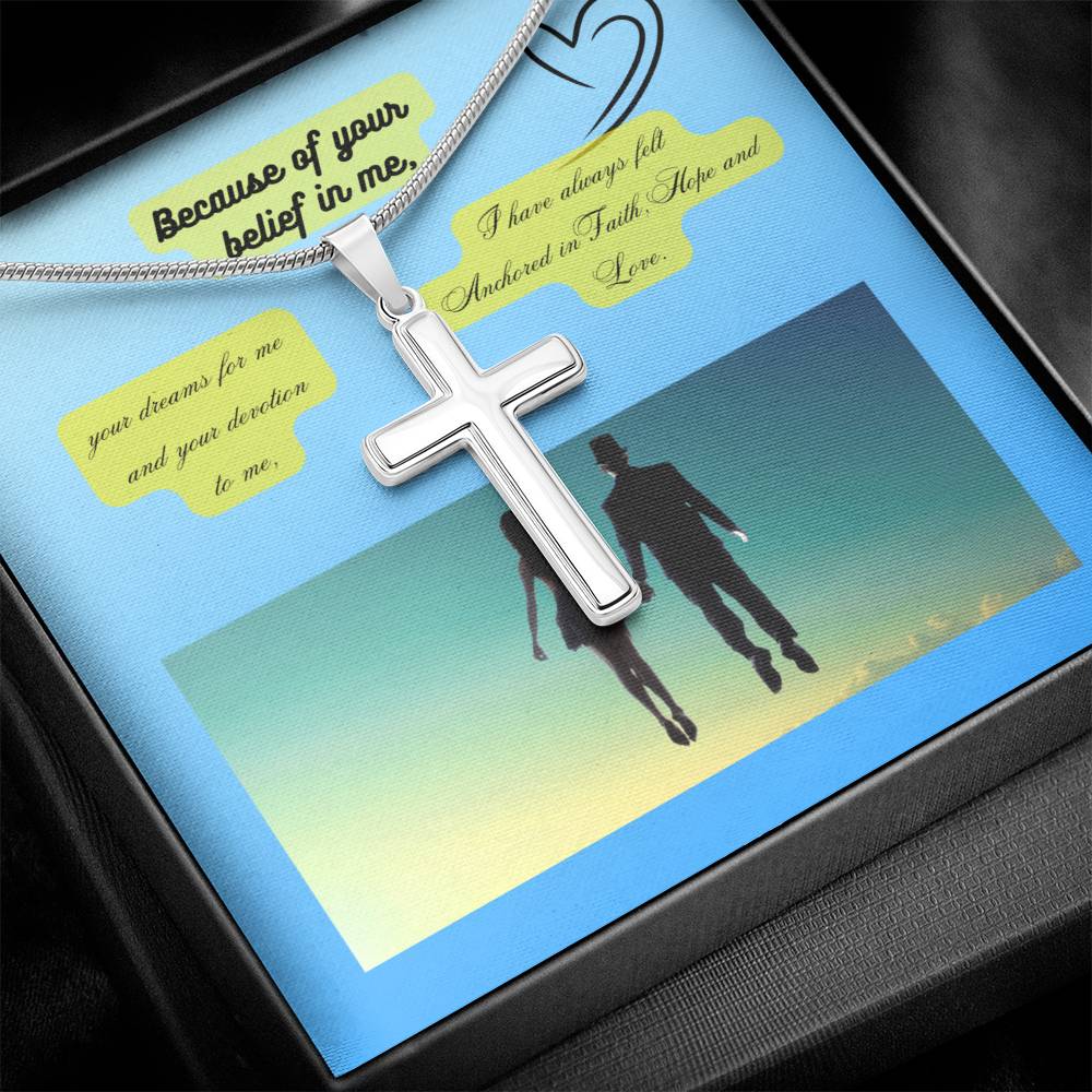 Artisan Stainless Steel Cross Necklace - Wear Your Faith in Style