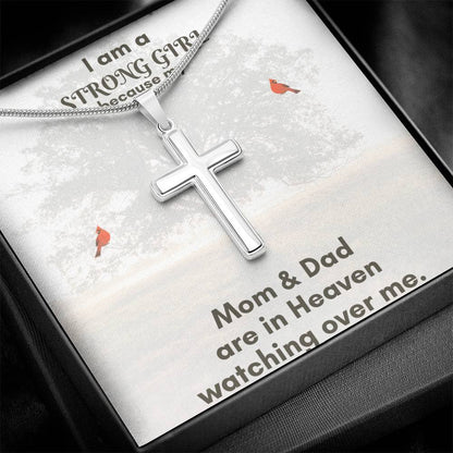 Artisan Stainless Steel Cross Necklace – Wear Your Faith with Timeless Style